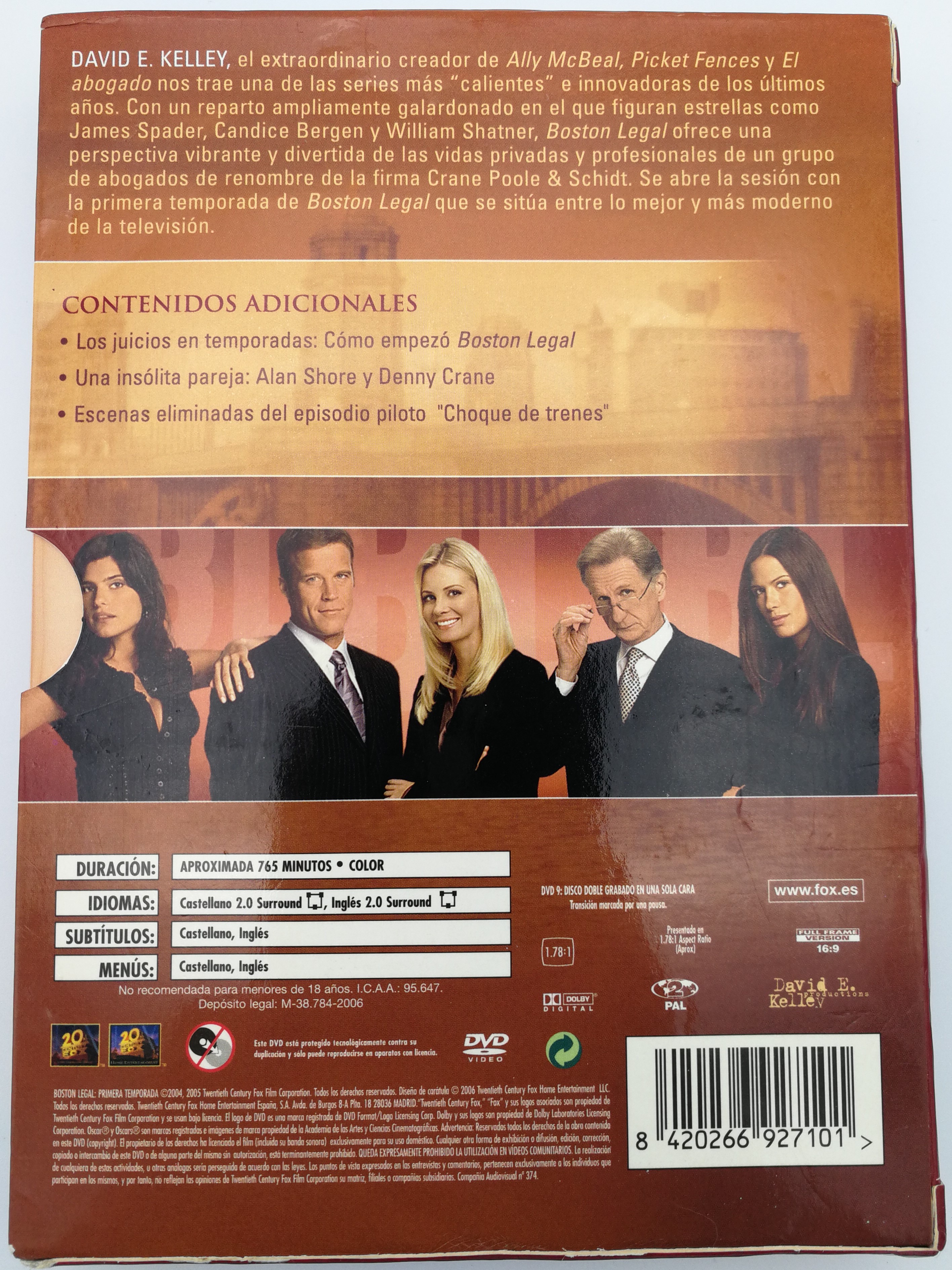 Boston Legal DVD BOX 2004 3DVD First Season - Primera Temporada 1